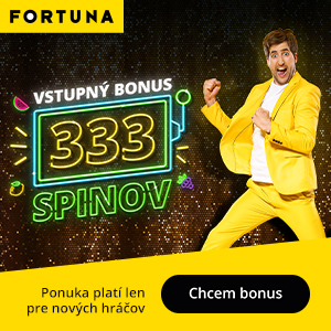 Fortuna vstupný bonus 333 free spinov - 300x300
