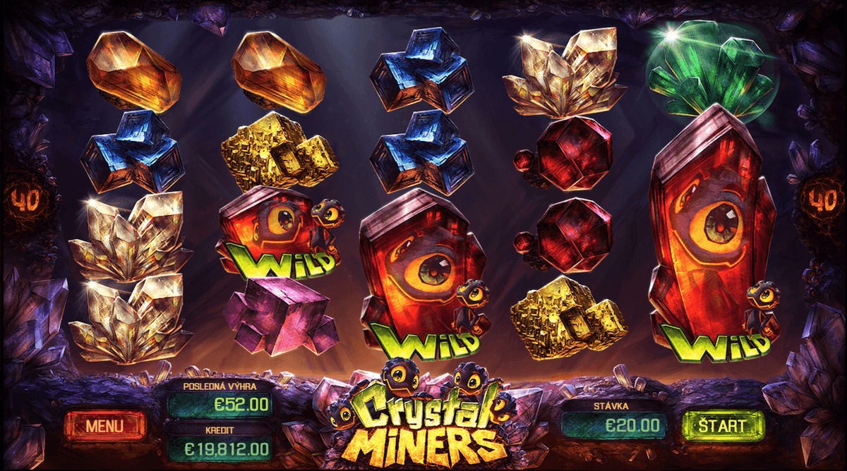 Crystal Miners od Apollo Games - ukážka automatu