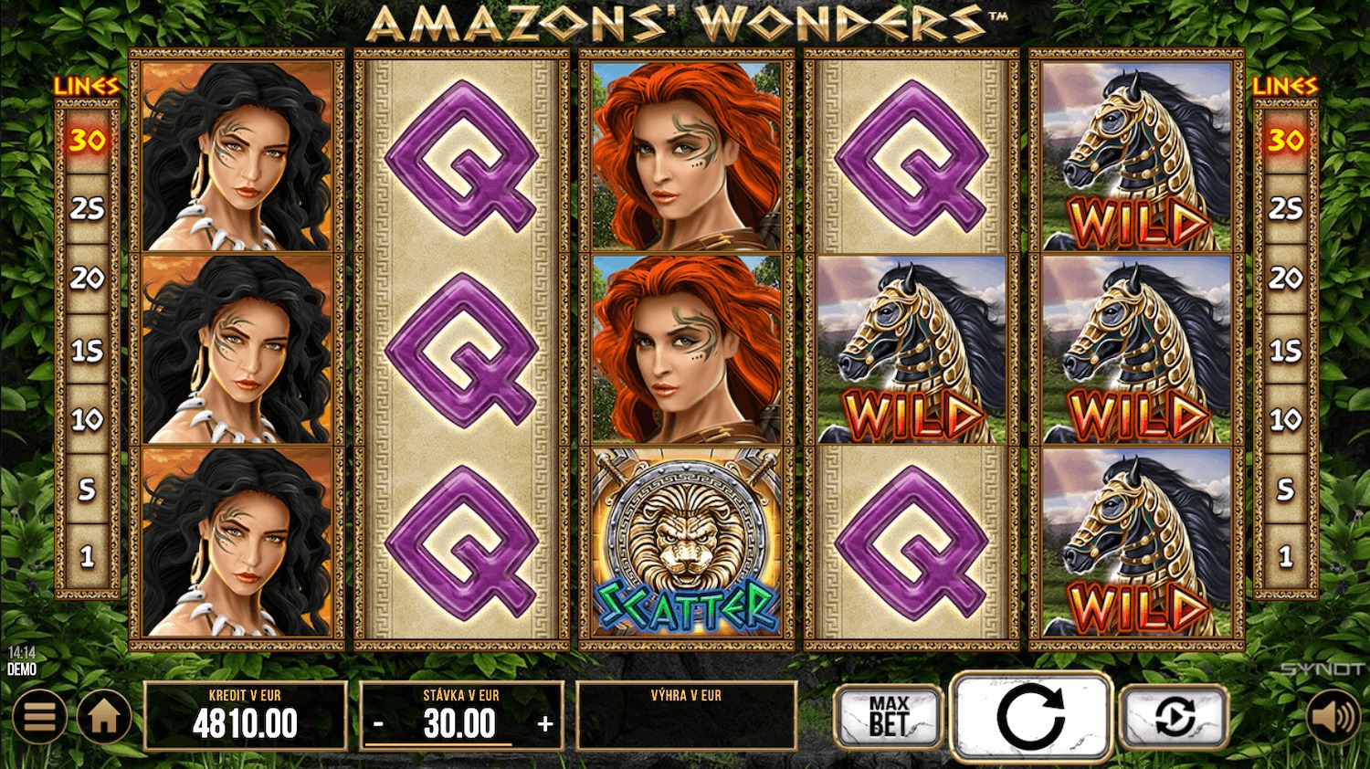 Amazon's Wonders - ukážka automatu a valcov